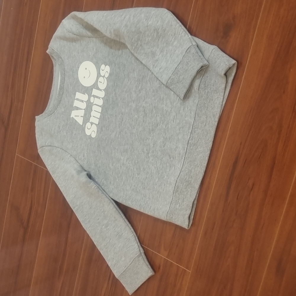 CAT & JACK Little Kids Crew Neck Sweatshirt Gray Size 4T - Picture 2 of 8